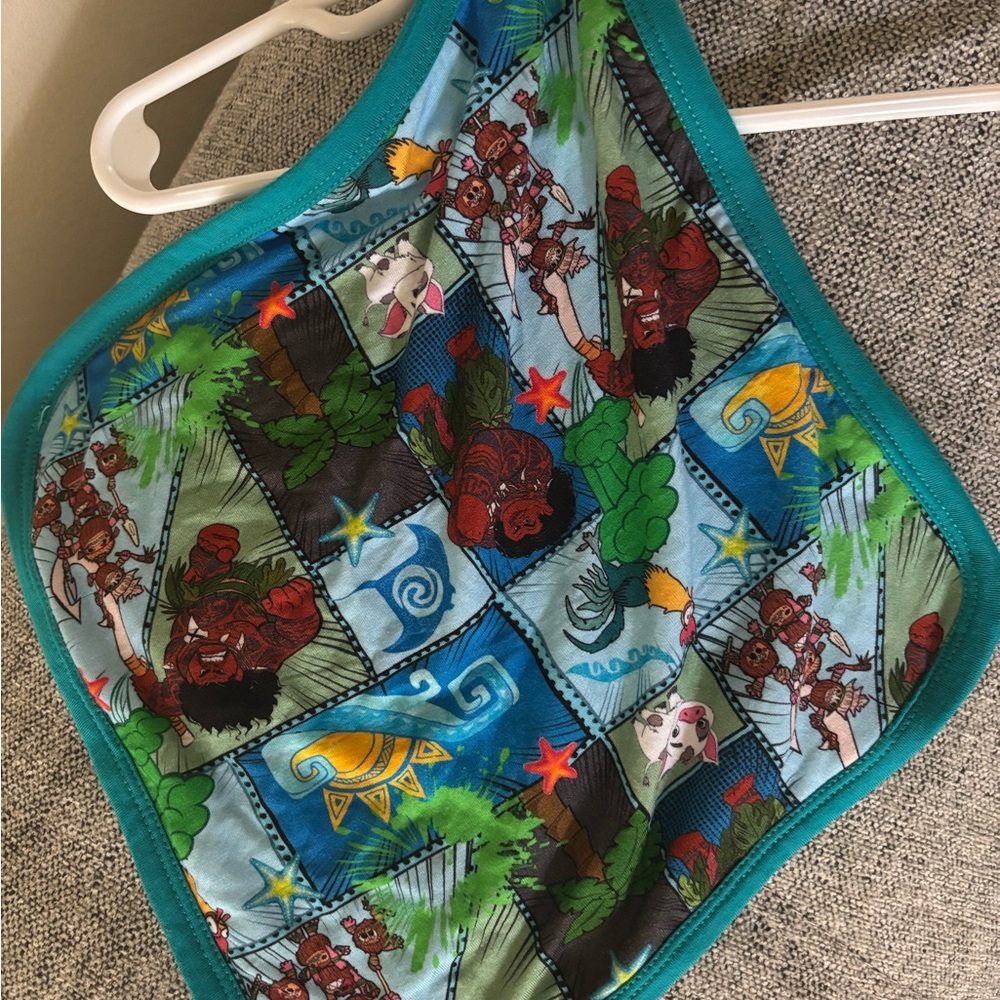 Kids Cartoon Print Bandana Bib